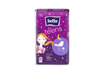 Naktiniai paketai BELLA for Teens Energy Night, pads, N16