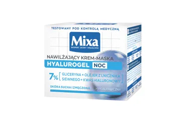 Naktinis veido kremas-kaukė MIXA, 50 ml