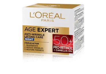 Naktinis veido kremas L'OREAL AGE EXPERT50+;50