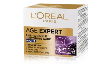 Naktinis veido kremas L'OREAL AGE EXPERT60+;50