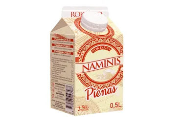 NAMINIS pienas, 2, 5 % rieb., 500 ml