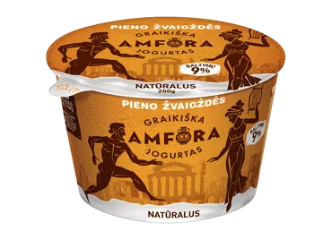 Natūralus jogurtas GRAIKIŠKA AMFORA,3,9% rieb., 200 g