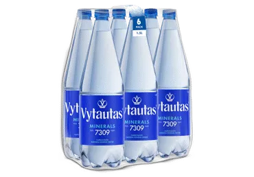Natūralus mineralinis vanduo Vytautas gazuotas, 1,5 l x 6vnt.