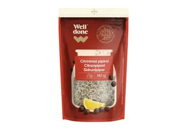 NAUJA! Citrininiai pipirai WELL DONE, 80 g, 80 g