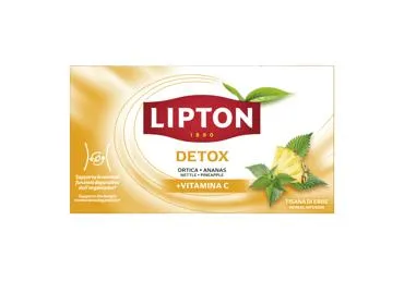 NAUJA! Funkcinė žolelių arbata su vitaminu C LIPTON DETOX, 32.3 g