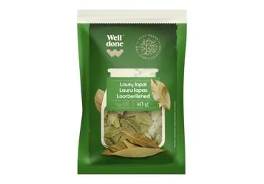 NAUJA! Laurų lapai WELL DONE, 40 g, 40 g