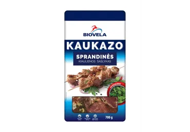 NAUJA! Mar. KAUKAZO kiaulienos sprandinės šašlykas su žolel., 700 g