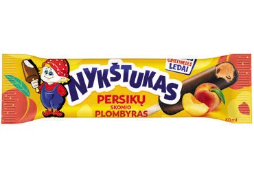 NAUJA! Plombyras NYKŠTUKAS, persikų skonio, 58 g