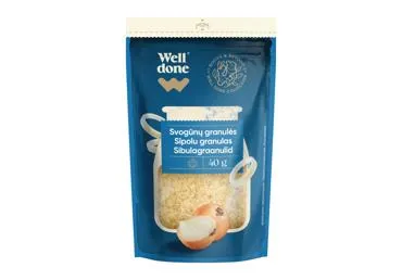 NAUJA! Svogūnų granulės WELL DONE, 40 g, 40 g
