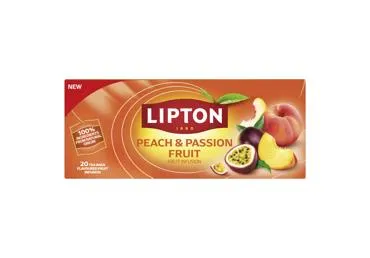 NAUJA! Vaisinė persikų ir pasiflorų arbata LIPTON, 40 g