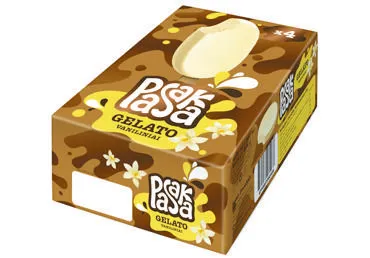 NAUJA! Valg. griet. vaniliniai ledai PASAKA GELATO, 4 x 64 g, 256 g
