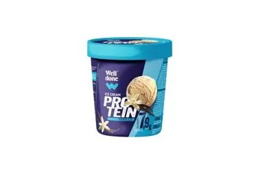 NAUJA! Valg. ledai WELL DONE, vanilės skonio su baltymais, 250 g