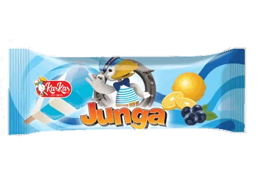 NAUJA! Valgomieji ledai KAR KAR JUNGA, mėlynių, citrinų sk., 75 ml