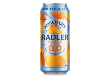 Nealkoholinis alaus kokteilis Amber City Radler Mango 0,0% 0,5L