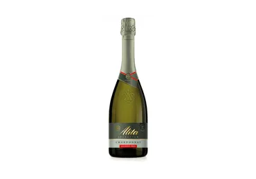 Nealkoholinis gazuotas pusiau sausas vynas ALITA CHARDONNAY, 750 ml