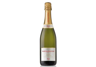 Nealkoholinis putojantis baltasis pusiau saldus vynas B & G, 750 ml