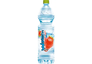 Negazuotas braškių skonio gaivusis gėrimas KUBUŠ Waterrr, 1,5 l