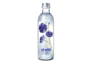 Negazuotas natūralus mineralinis vanduo AKVILĖ, 330 ml