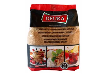 Nerafinuotas cukranendrių cukrus DELIKA, 500 g
