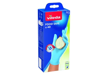 Nitrilo pirštinės VILEDA FOOD SAFE, dydis M/L
