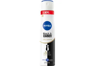 NIVEA BLACK&WHITE SILKY SMOOTH purškiamasis antiperspirantas moterims, 250 ml