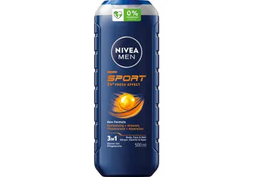 NIVEA Dušo želė vyrams SPORT, 500 ml