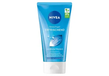 NIVEA gaivinamasis veido prausimo gelis normaliai ir mišriai odai, 150 ml