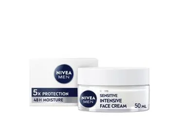 Drėkinamasis veido kremas NIVEA MEN SENSITIVE, 50 ml