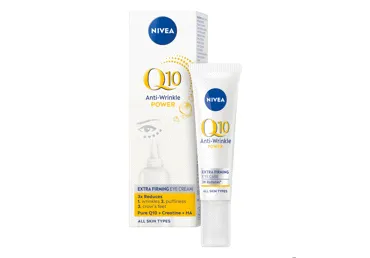 NIVEA Q10 ANTI-WRINKLE POWER STANGRINANTIS AKIŲ SRITIES KREMAS, 15 ml