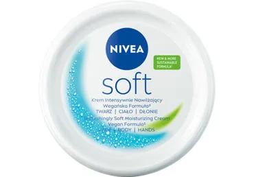 NIVEA Soft drėkinamasis kremas veidui, kūnui, rankoms, 200 ml