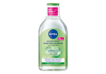 NIVEA valantis micelinis vanduo su aminorūgštimi ir vandenyno dumbliais mišriai odai, 400 ml