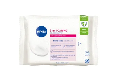 NIVEA Valomosios servetelės sausai ir jautriai odai AQUA EFFECT