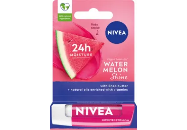 NIVEA WATERMELLON SHINE puoselėjamasis lūpų balzamas, 4,8 g