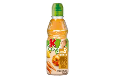 Obuolių, bananų ir morkų sultys KUBUŚ BABY nuo 5 mėn., 300 ml