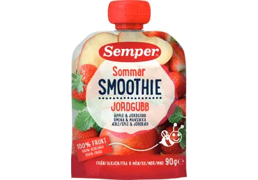 Smūtijs SEMPER ābolu zemeņu 6+ 90g