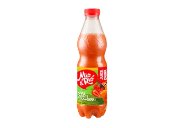 Obuolių, morkų, braškių sulčių gėrimas MIO&RIO, 900 ml