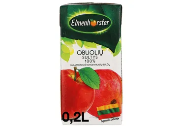 Obuolių sultys ELMENHORSTER, 200 ml