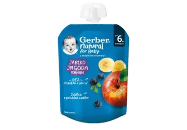 Obuol.mėl.ban.tyrelė GERBER;80g,6+, 80 g