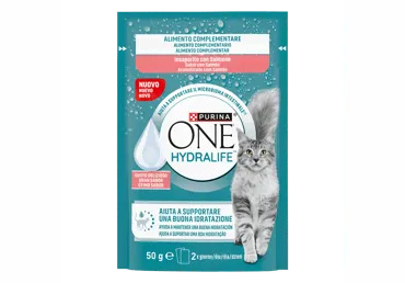 Pašaro papildas suaugusioms katėms lašišų skonio ONE HYDRALIFE, 50 g