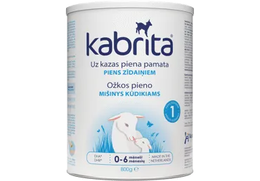 Ožkų pieno mišinys KABRITA 1, nuo gimimo, 800 g