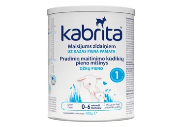 Ožkų pieno mišinys KABRITA 1, tinkamas naujagimiams, 400 g, 400 g