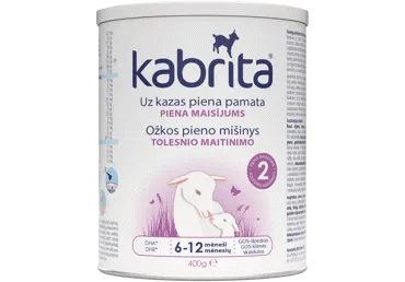 Ožkų pieno mišinys KABRITA 2, nuo 6 mėn., 400 g, 400 g