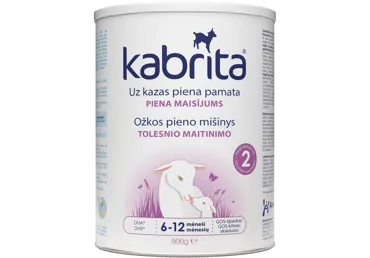 Ožkų pieno mišinys KABRITA 2, nuo 6 mėn., 800 g