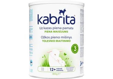 Ožkų pieno mišinys KABRITA 3, nuo 12 mėn., 800 g
