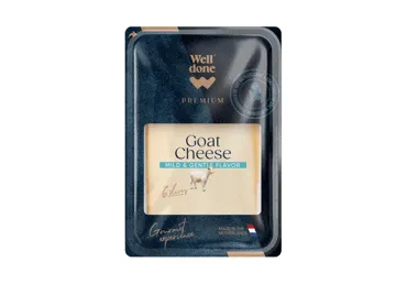 Ožkų sūris WELL DONE PREMIUM pjaustytas, ne mažiau kaip 50 % rieb., 120 g