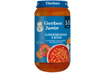 Pamidorinė sriuba GERBER su ryžiais, 250 g