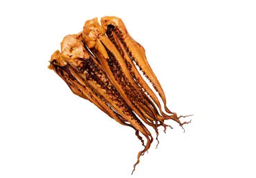 Paprastųjų didžiųjų skraidkalmarių (lot. Docidicus gigas) čiuptuvai, karštai rūkyti , 1 kg