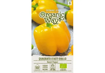 Paprikų sėklos QUADRATO D'ASTI GIALO,  ORGANIC WAY