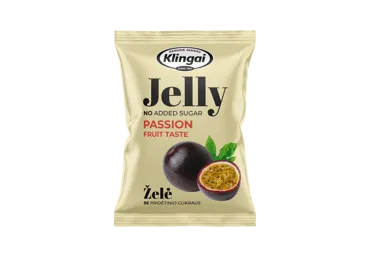 Pasiflorų vaisių skonio želė be pridėtinio cukraus, 95 g