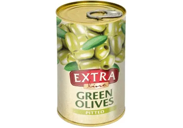 Pasterizuotos žaliosios alyvuogės be kauliukų EXTRA LINE, 280 g